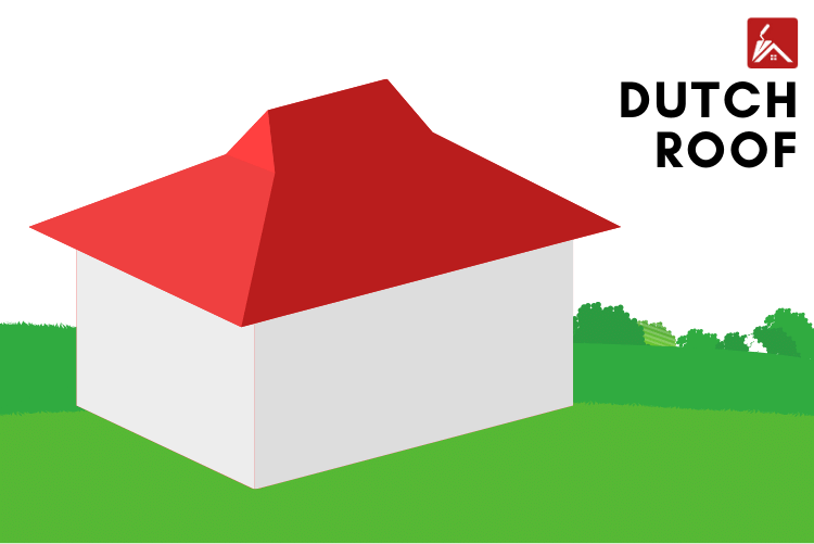 illustration of a house with a Dutch roof